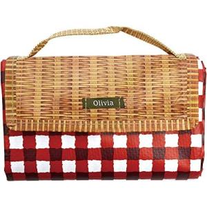 現代百貨 Gendai Hyakka Olivia レジャーシート ギンガムチェック RED 150×90cm A397RD
