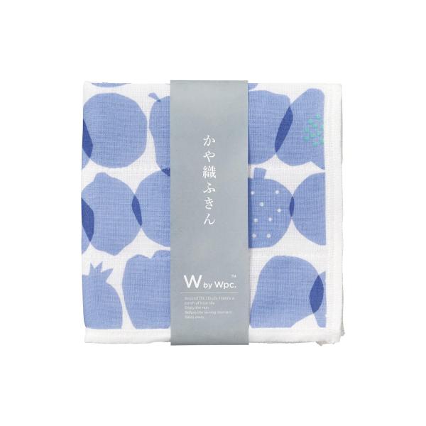 Wpc. ワールドパーティー Patterns かや織ふきん フルーツブルー 日枚製 W058-09...