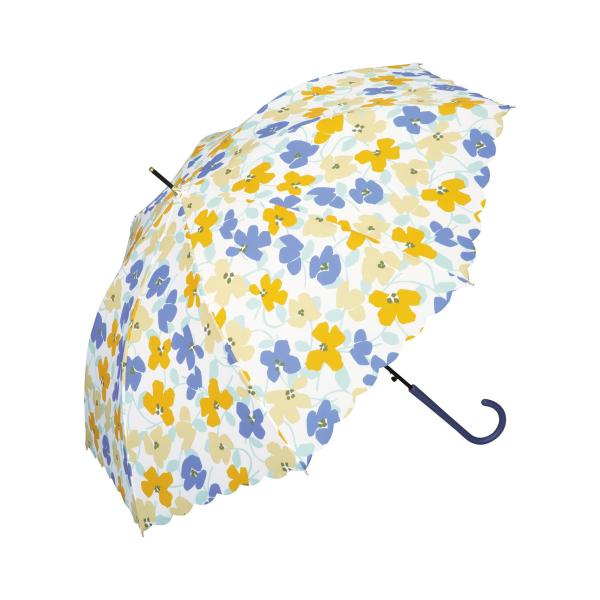 Wpc. ワールドパーティー 2024 雨傘 アイビー ブルー 長傘 親骨58cm ジャンプ 晴雨兼...