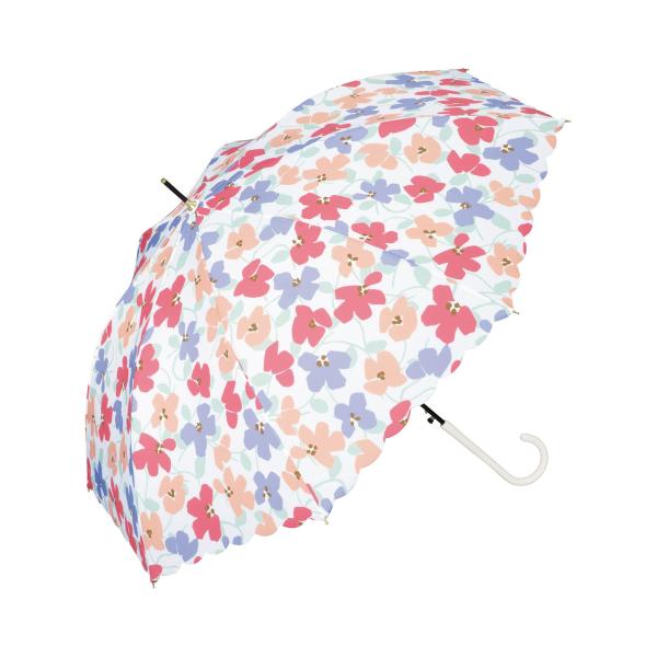 Wpc. ワールドパーティー 2024 雨傘 アイビー ピンク 長傘 親骨58cm ジャンプ 晴雨兼...
