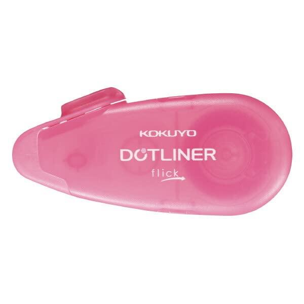 KOKUYO コクヨ テープのり ドットライナーフリック 本体 ハート柄 ピンク 幅6mm×10m ...