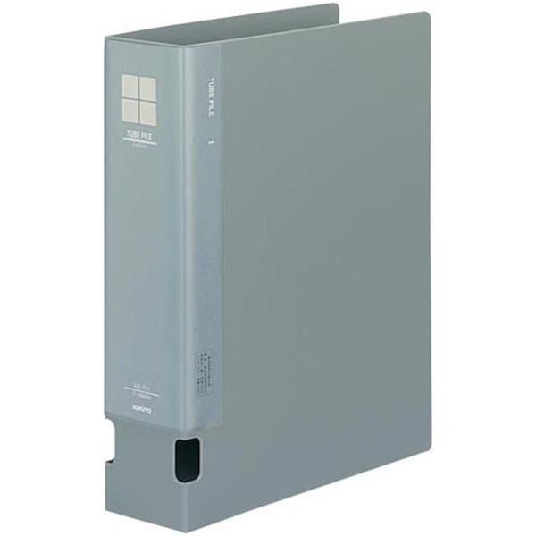 KOKUYO コクヨ パイプ式ファイル 発泡PPシート表紙 A4 2穴 600枚収容 グレー フ-F...
