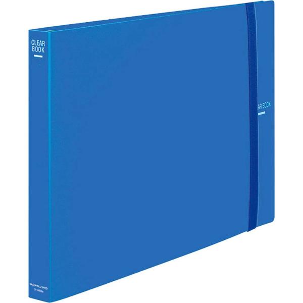 KOKUYO コクヨ ファイル クリアファイル 替紙式 A3横 30穴 青 ラ-468B