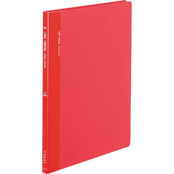 KOKUYO コクヨ ファイル クリアファイル 固定式 サイドスロー 赤 A4縦 ラ-820R