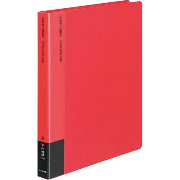 KOKUYO コクヨ ファイル クリアファイル 替紙式 A4縦 30穴 赤 ラ-730R