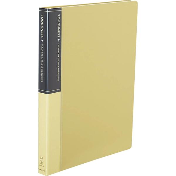 KOKUYO コクヨ ファイル クリアファイル タフネス ミドルリングA4 黄 ラ-F720Y