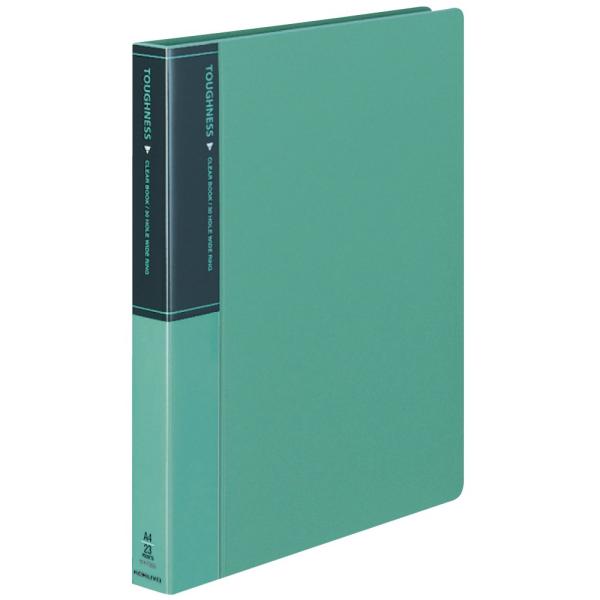 KOKUYO コクヨ クリヤブック タフネス 替紙式 A4縦 30穴23枚 緑 ラ-F730G