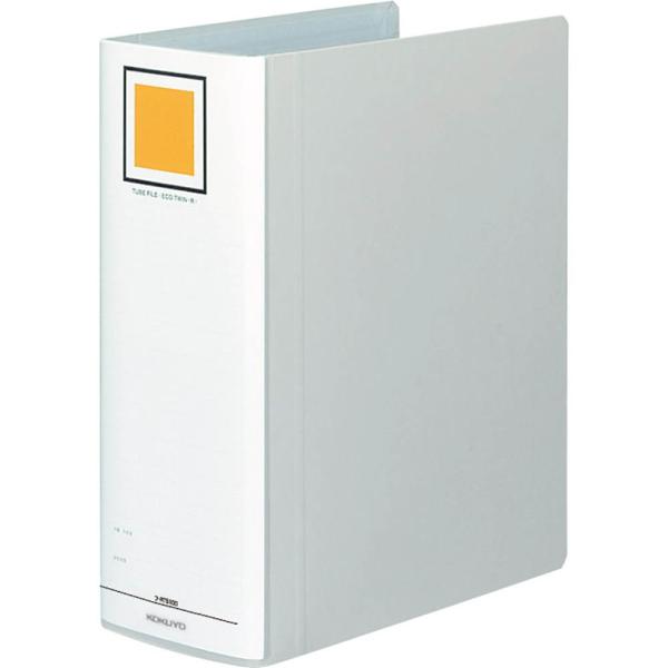 KOKUYO コクヨ ファイル パイプ式ファイル エコツインR 両開き A4 2穴 1000枚 シル...