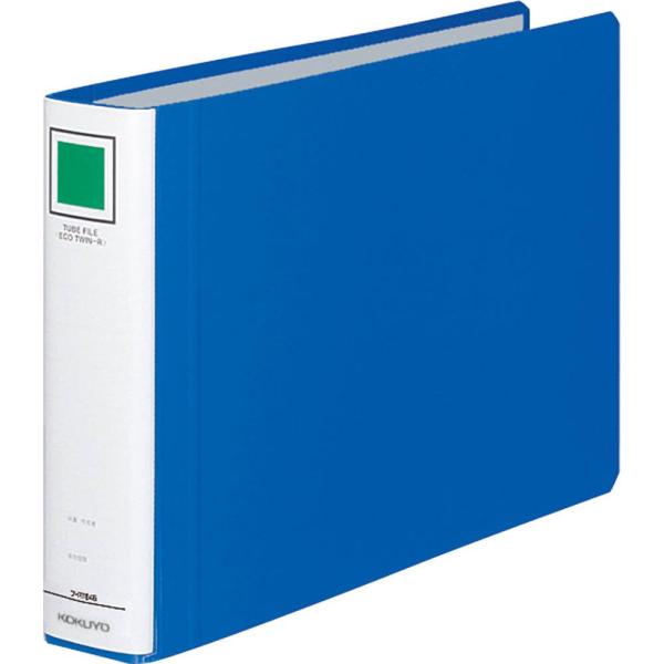 KOKUYO コクヨ フ-RT645B チューブファイルエコツインR A4横 40mmとじ 2穴青
