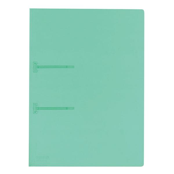 KOKUYO コクヨ ファスナーファイル クリヤーカラー 2穴 A4 90枚収容 緑 フ-P170G