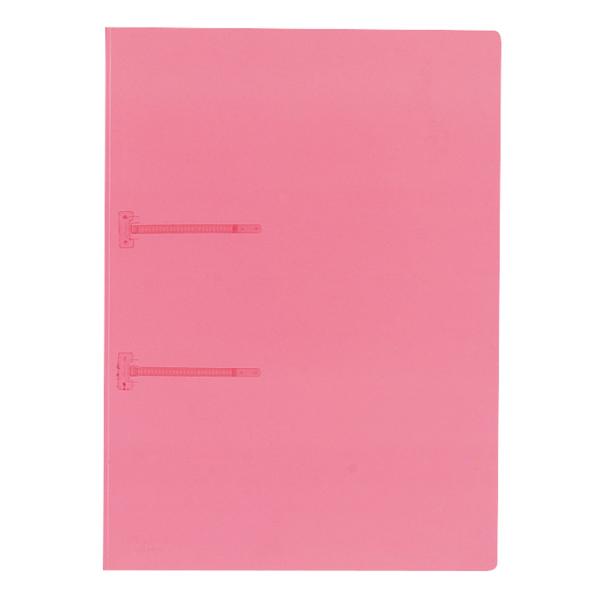 KOKUYO コクヨ ファスナーファイル クリヤーカラー 2穴 A4 90枚収容 ピンク フ-P17...