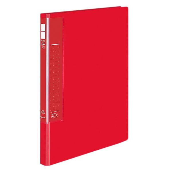 KOKUYO コクヨ ファイル レターファイル 再生PP表紙 2穴 A4 250枚収容 赤 フ-U5...
