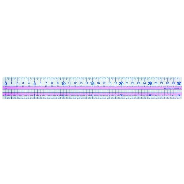 KOKUYO コクヨ 直線定規 まなびすと 再生PET樹脂製 目盛り30cm ピンク GY-GBA1...