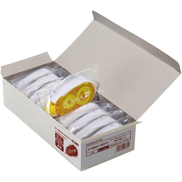 KOKUYO コクヨ テープのり のり ドットライナー 本体 弱粘着 貼ってはがせる 10個 タ-D...