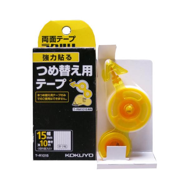 KOKUYO コクヨ 両面テープ テープのり 詰め替え ラクハリ 強力貼る 15mmx10m T-R...