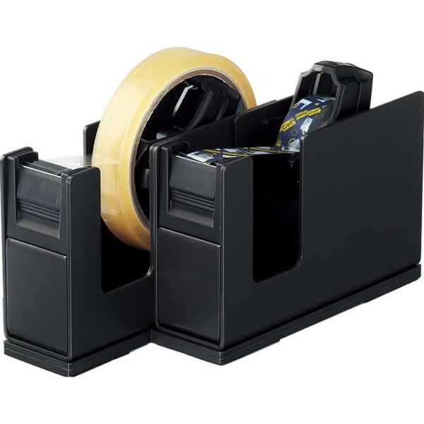 KOKUYO コクヨ テープカッター カルカット 2連タイプ 黒 T-SM110D