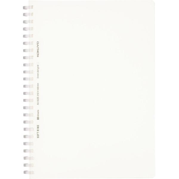 KOKUYO コクヨ ノート ソフトリングノート クリア 80枚 A5 方眼ドット罫 透明 ス-SV...