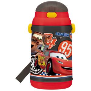 SKATER スケーター 保冷 ストロー付き 水筒 ボトル 400ml カーズ 2018年 新デザイン ディズニー ピクサー SSH4C (プレゼント 入園グッズ 子供 男の子 小学生)