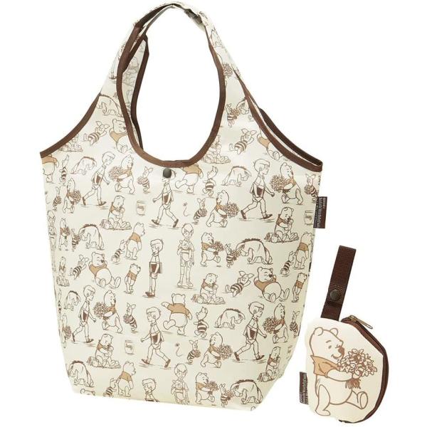SKATER スケーター ポーチ付 ショッピングバッグ エコバッグ くまのプーさん 横420×縦32...