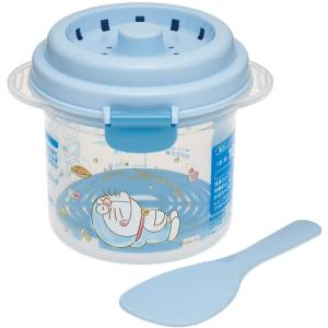 SKATER スケーター 電子レンジ炊飯器 ご飯メーカー 1合 スノコ付 ドラえもん きらきら パステル サンリオ 640ml UDG1
