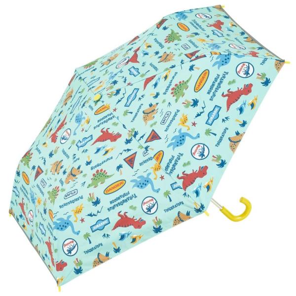 SKATER スケーター 子供用 晴雨兼用 折りたたみ傘 50cm ディノサウルス ジュラシック U...