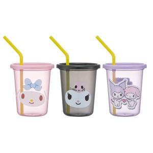 マイメロディ スケーター ストロー付きタンブラー 3個セット