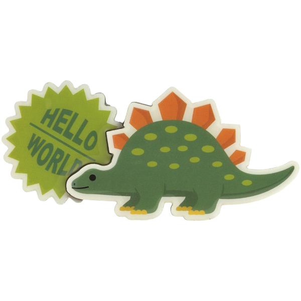 SKATER スケーター ダイカット 木製 マグネット ディノサウルス ステゴサウルス 恐竜 ZMG...