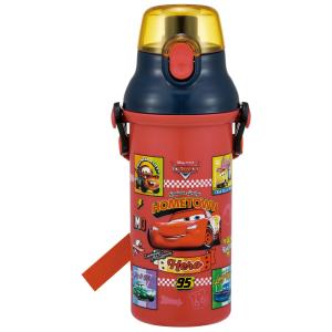 SKATER スケーター 子供用 直飲み 水筒 プラスチック 480ml ワンプッシュ開閉 食洗機対応 日本製 ディズニー カーズ 26 男の子 PSB5SAN-A (プレゼント 保育園)
