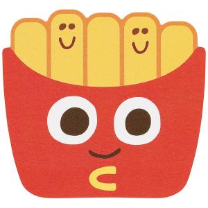 SKATER スケーター ステッカー シール ダイカット 1枚 日本製 バーガーコンクス ポテト SDS1-A