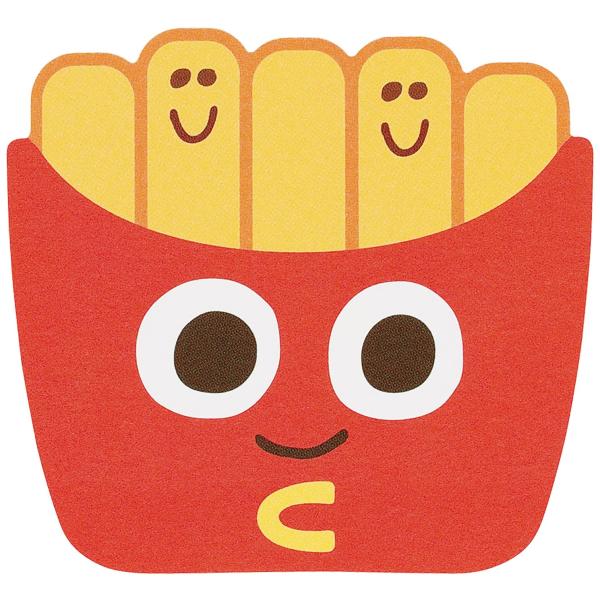 SKATER スケーター ステッカー シール ダイカット 1枚 日本製 バーガーコンクス ポテト S...