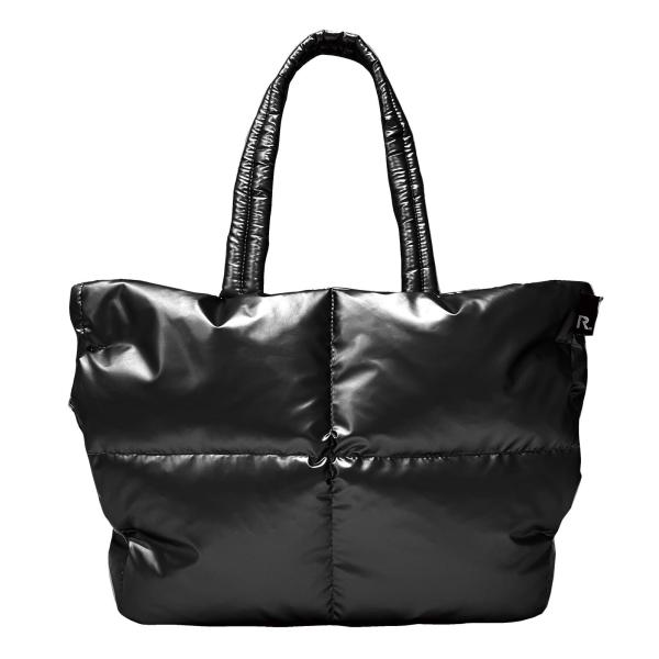 ROOTOTE ルートート 1339 羽毛入り ヨコ型 大容量 ショルダー付き トートバッグ フェザ...