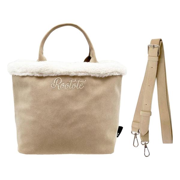 ROOTOTE ルートート SC.スクエア.ボアトート-A ベージュケイ01 (かわいい おしゃれ)