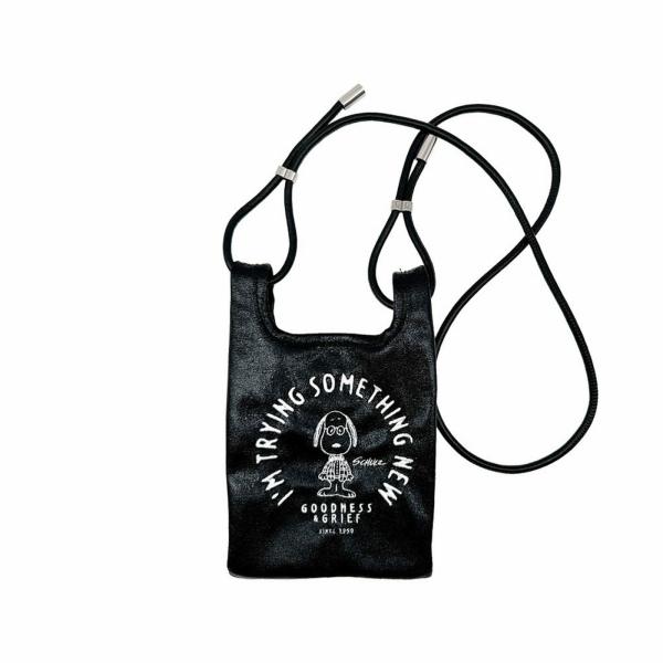 ROOTOTE ルートート スヌーピー 刺繍 ミニショルダーバッグ 2Way IP ルーショッパーミ...