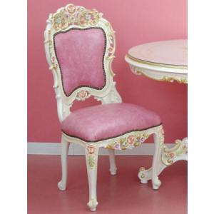ロココ調　アームチェア　チェア　ピンク　ロココ様式　プリンセス家具　アンティーク ロココ調 アームチェア チェア ピンク ロココ様式 プリンセス家具