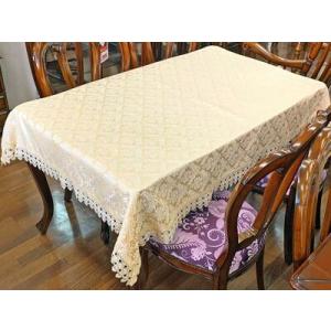 ★新春クリアランスSALE！★ 高級レース仕様 130x180cm テーブルクロスおしゃれ 長方形 ...