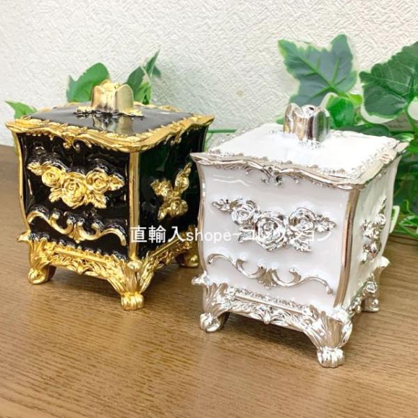 ★新春クリアランスSALE！★ キラキラ 洗面用品 綿棒入れ 小物入れ 蓋つき 洗面所 収納 洗面台...