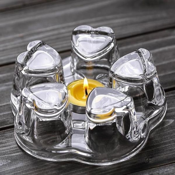 ★新春クリアランスSALE！★ ハート型 キャンドルスタンド ティーウォーマー 保温 ウォーマー 癒...