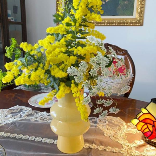 ★新春クリアランスSALE！★ 黄色 ピンク 北欧ベース 韓国インテリア フラワーベース ガラス 北...