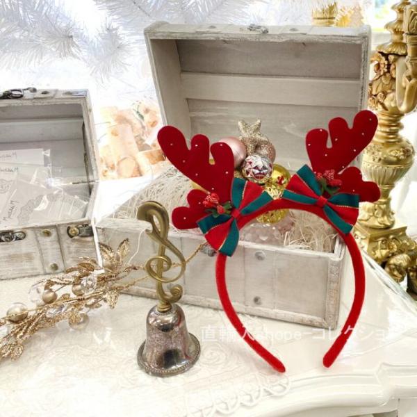 ★新春クリアランスSALE！★  クリスマス カチューシャ 可愛い かわいい  ヘア飾り 子ども 大...