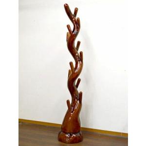 ★新春クリアランスSALE！★ アジアン/オリエンタル調 ドラゴンツリー マホガニー 天然木 ハンガーラック 高級 コートハンガー ハンガースタン