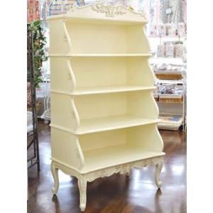 オープン書棚 ブックシェルフ キャビネット フレンチカントリー