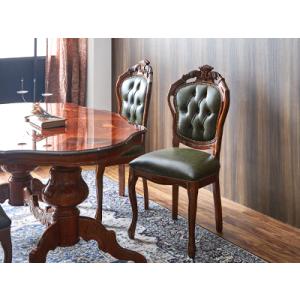 イタリア ダイニングチェア 猫脚 ピンクストライプ 完成品 イス