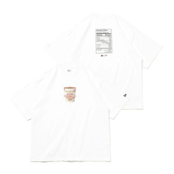 NEW ERA 半袖 オーバーサイズド コットン Tシャツ CUP NOODLE レギュラー味 ホワ...