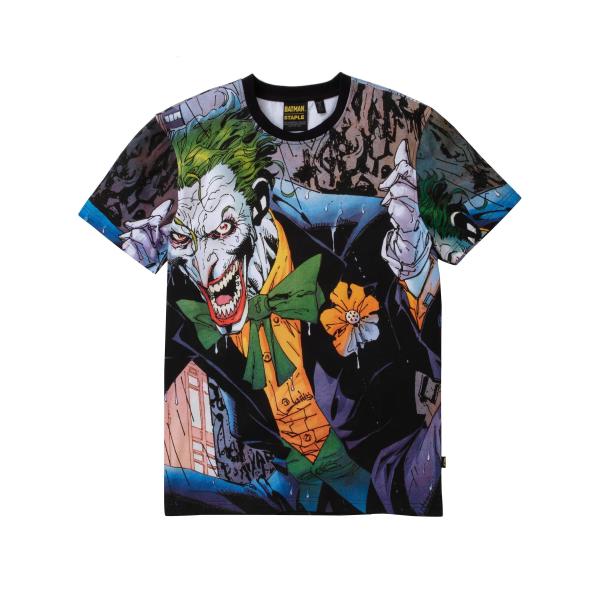 Staple×BATMAN JOKER AOP TEE BLACK ステイプル×バットマンジョーカー...