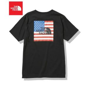 THE NORTH FACE ザ・ノースフェイス Tシャツ S/S National Flag Tee ブラック NT32145 トップス クルーネック プリント フラッグ メール便OK