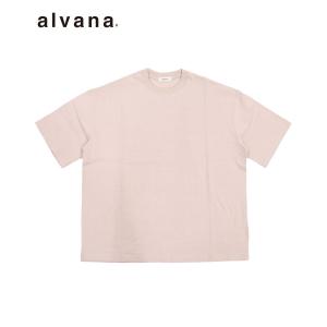 alvana アルヴァナ メンズ Tシャツ 空紡 S/S TEE SHIRTS リーフピンク ACS-C001 トップス シンプル 定番 ベーシック 半袖