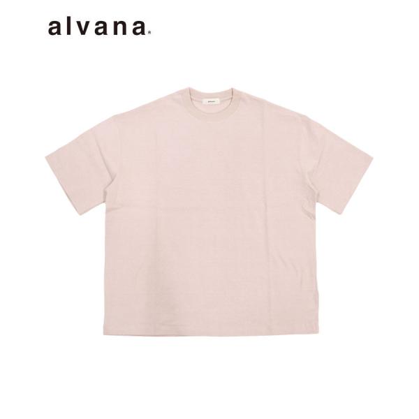 alvana アルヴァナ メンズ Tシャツ 空紡 S/S TEE SHIRTS リーフピンク ACS...