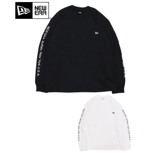 NEW ERA ニューエラ Tシャツ 長袖 オーバーサイズド ウォーム Tシャツ Birthplace トップス ロンT ブラック オフホワイト 13755387 13755386