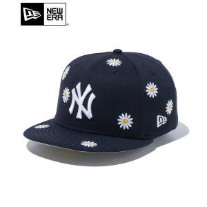 NEW ERA ニューエラ キャップ 59FIFTY Flower Embroidery ニューヨーク・ヤンキース ネイビー 14109889 メンズ レディース ユニセックス 帽子 cap 花柄｜Donoban