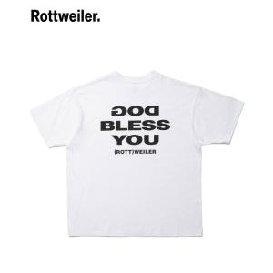 ROTTWEILER ロットワイラー メンズ Tシャツ D.B TEE ホワイト RW24S0626 トップス ベーシック グラフィック アメカジ ロック ストリート